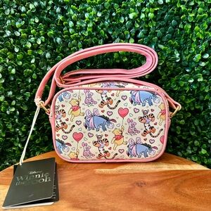Loungefly Disney Winnie The Pooh Hearts Camera Crossbody Bag